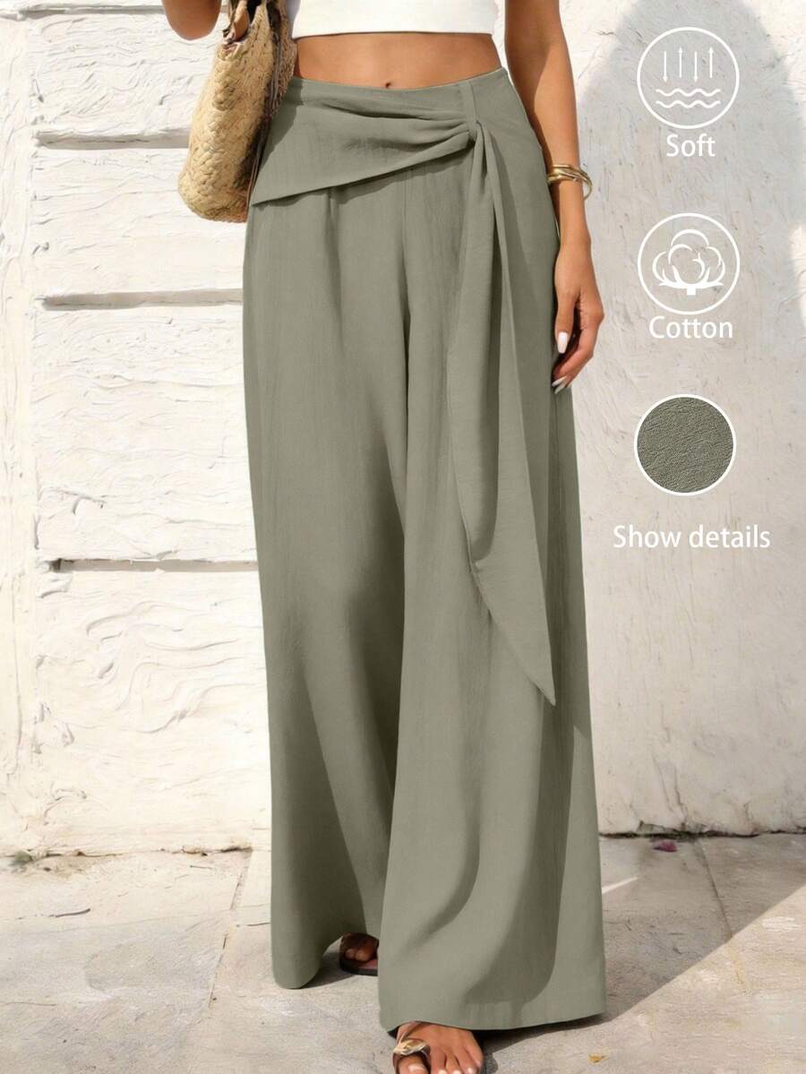 Novelle North® | Plačios Kelnės su Klostėmis – Elegantiškas Kasdienis Stilius