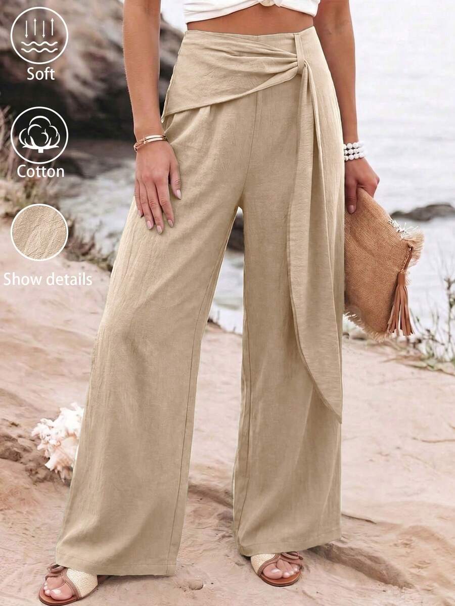 Novelle North® | Plačios Kelnės su Klostėmis – Elegantiškas Kasdienis Stilius