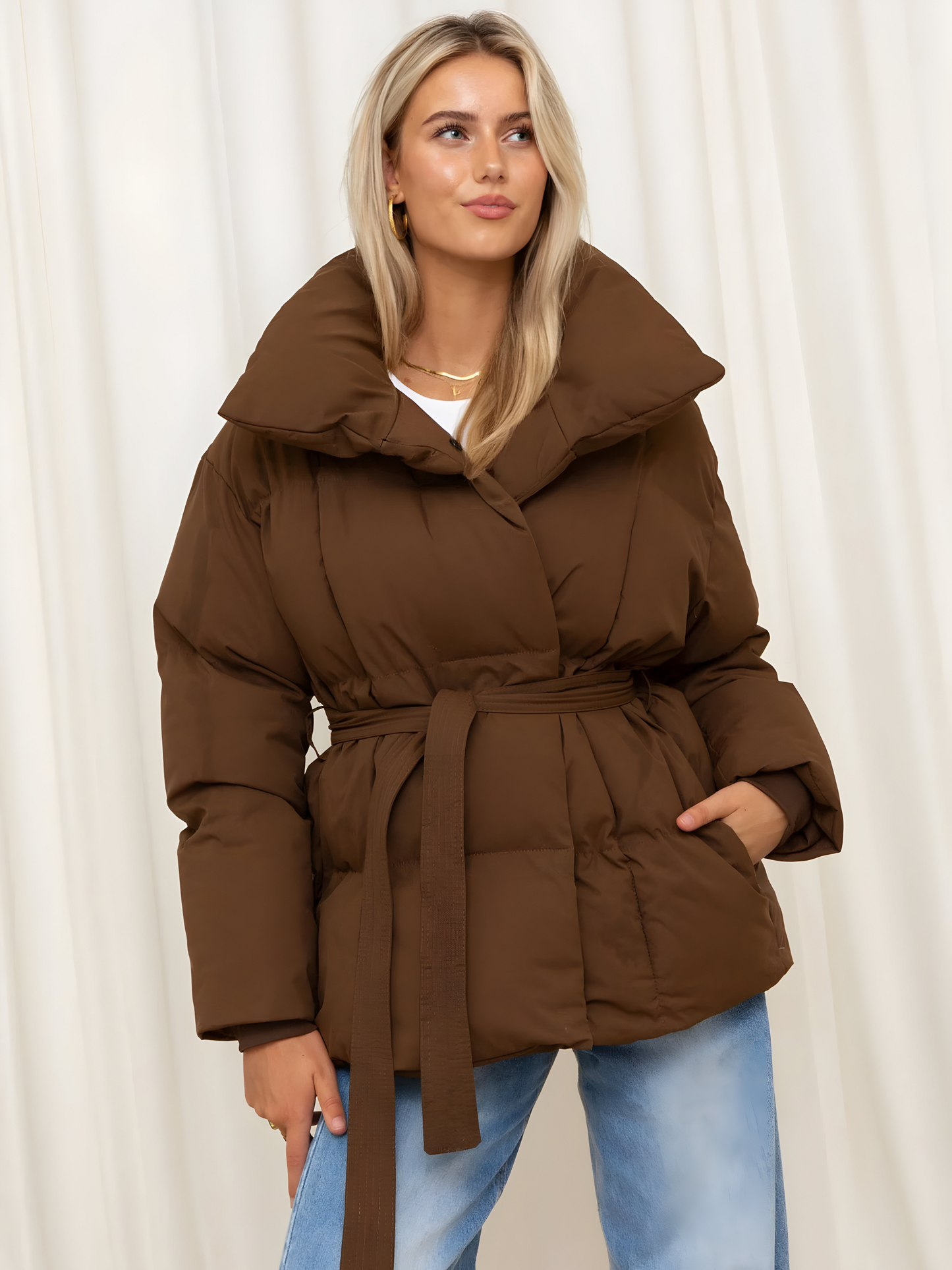 Van Delft Mode® | Elegante Gewatteerde Jas